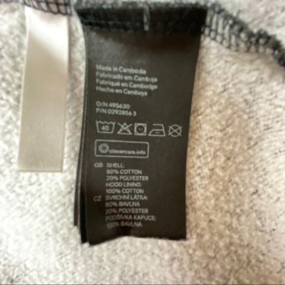 H&M Toddler Dark Grey Zip-up Hoodie Size 2-4 - Picture 6 of 10